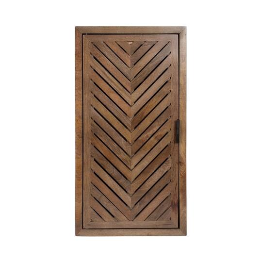 Kate and Laurel Mezzeta Tall Wood Bath Cabinet